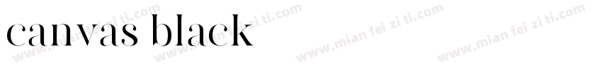 canvas black字体转换